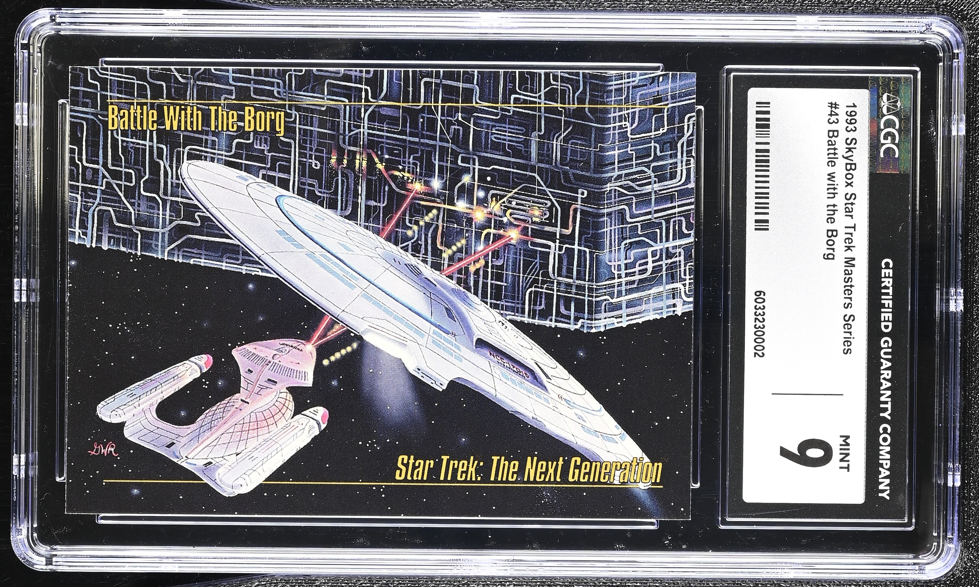Battle with the Borg - 1993 StarTrek Master Series Skybox - CGC Graded